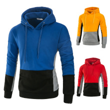 2021 Oversized Spring And Autumn New Men's Fashion Color Matching Casual Slim Personality Hooded Pullover Plus-Size Hoodie